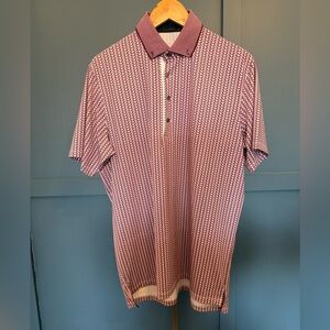 Greyson Feather Printed Polo